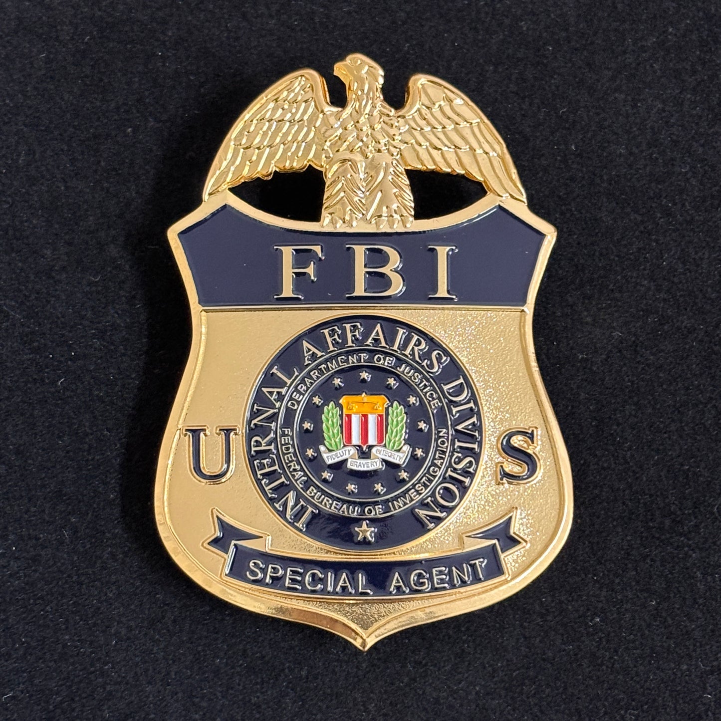 Réplique du badge d'agent spécial de la division des affaires internes du FBI américain, accessoires de cinéma
