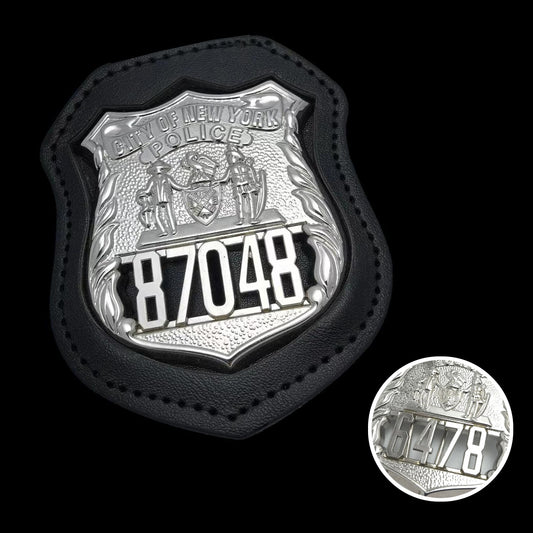 Réplique d'insigne/casquette de police de New York, accessoire de film, numéro personnalisable