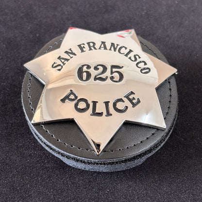 SFPD San Francisco Police Officer Badge Replica Movie Props Customize Number