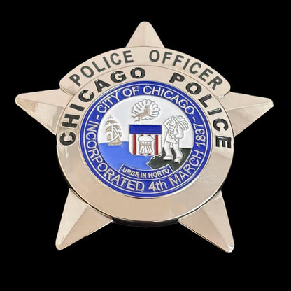 Chicago Police Officer CPD Badge Anpassbare Nummer