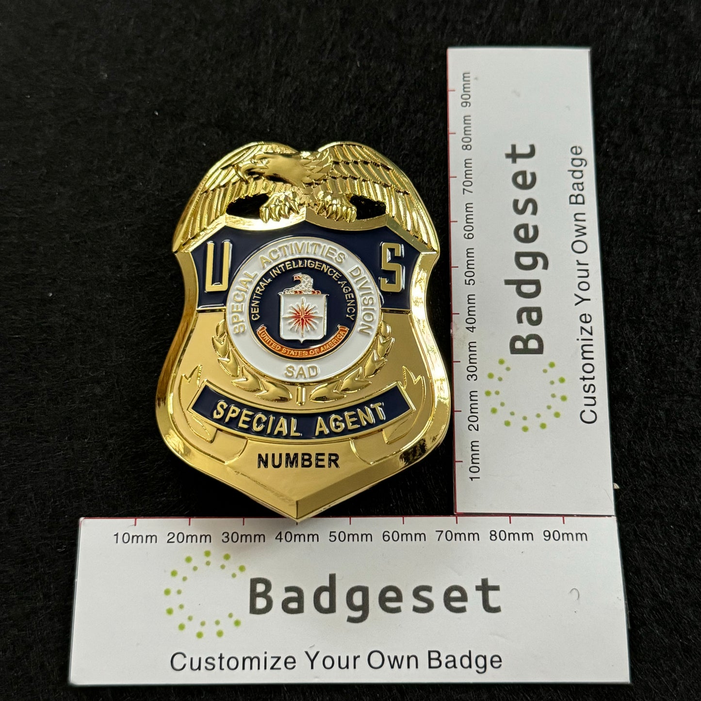 Special Activities Division Special Agent BADGE Replica Movie Props
