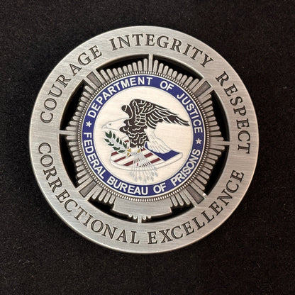 Department of Justice Federal Bureau of Prisons Badge anpassbare Nummer