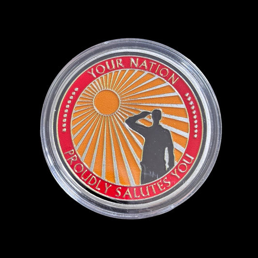 VOTRE NATION VOUS SALUE FIÈREMENT Challenge Coin