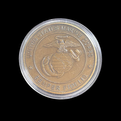 Pièce de défi SEMPER FIDELI du CORPS DES MARINES DES ÉTATS-UNIS