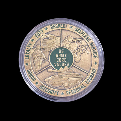 Pièce de défi CORE VALlEs de l'armée américaine