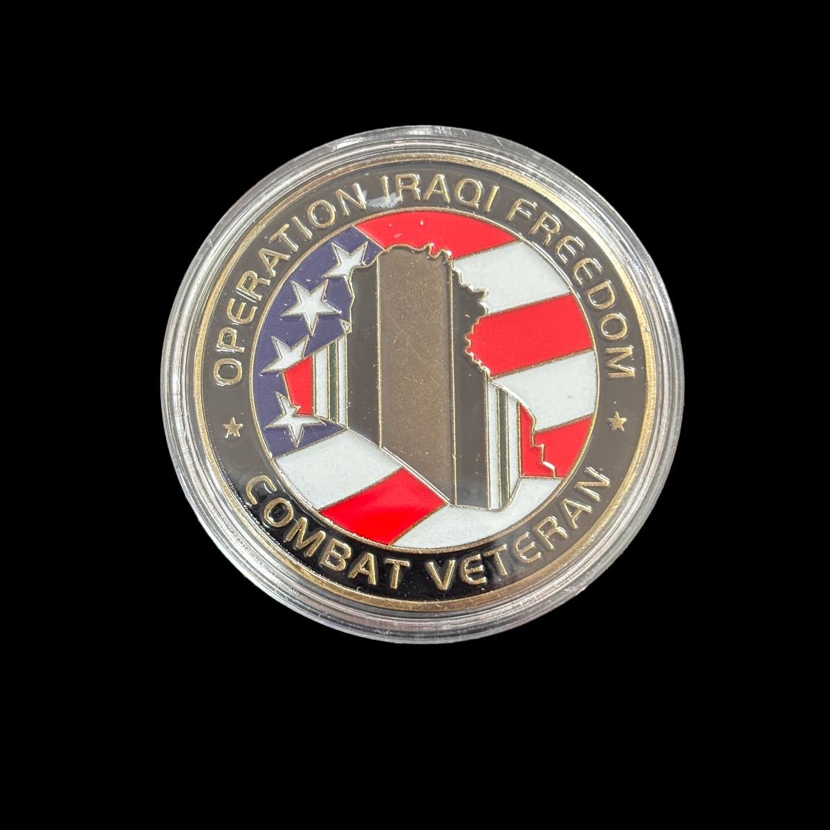 OPERATION IRAQI FREEDOM COMBAT VETERAN OlF Challenge Münze