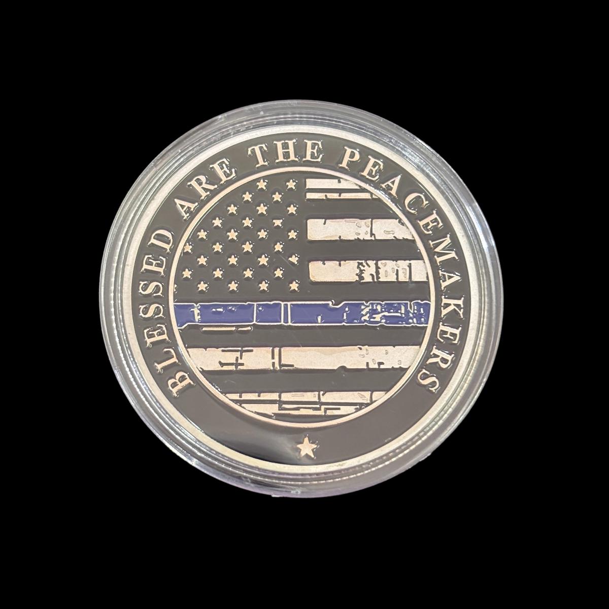 GESEGNET SIND DIE FRIEDENSSTIFTE SAINT MICHAEL Challenge Coin