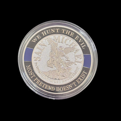 GESEGNET SIND DIE FRIEDENSSTIFTE SAINT MICHAEL Challenge Coin