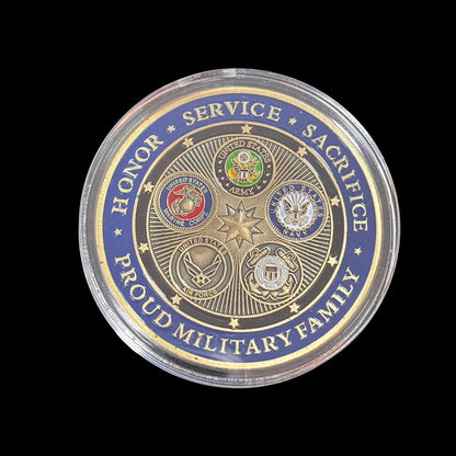 US-Streitkräfte dienen weltweit mit Stolz Challenge Coin