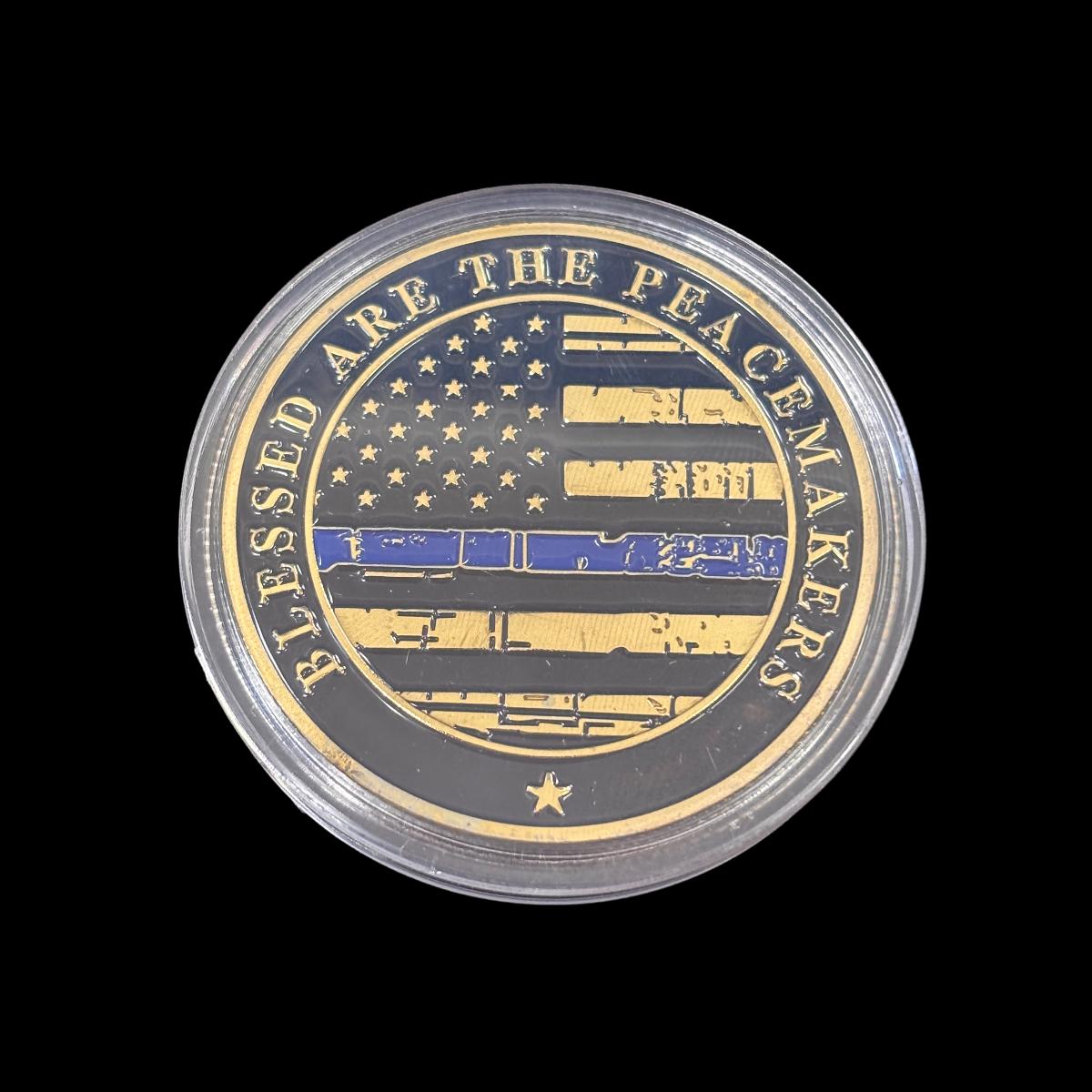 GESEGNET SIND DIE FRIEDENSSTIFTE SAINT MICHAEL Challenge Coin
