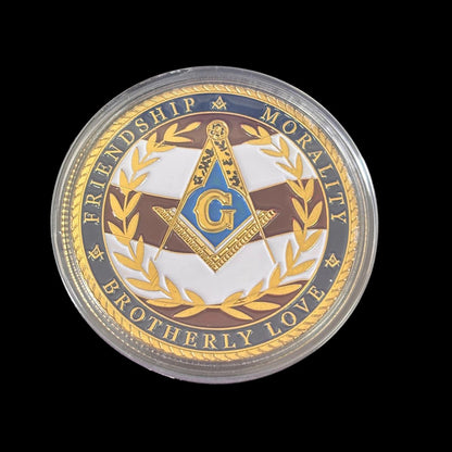 US-Freimaurer-Militärveteranen-Freundschafts-Moral-Brüderliebe-Herausforderungsmünze
