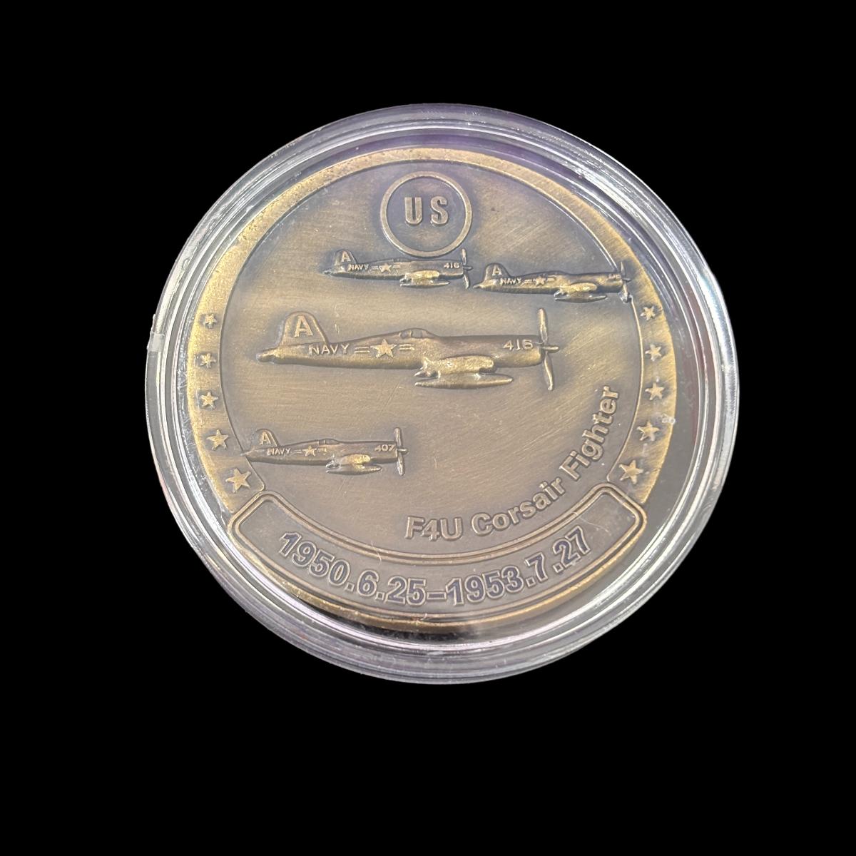 Der vergessene Krieg 38. Parallel Fau Corsair Fighter Challenge Coin