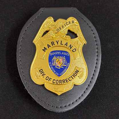 Réplique d'un officier de correction de la division américaine du Maryland, accessoire de film personnalisable