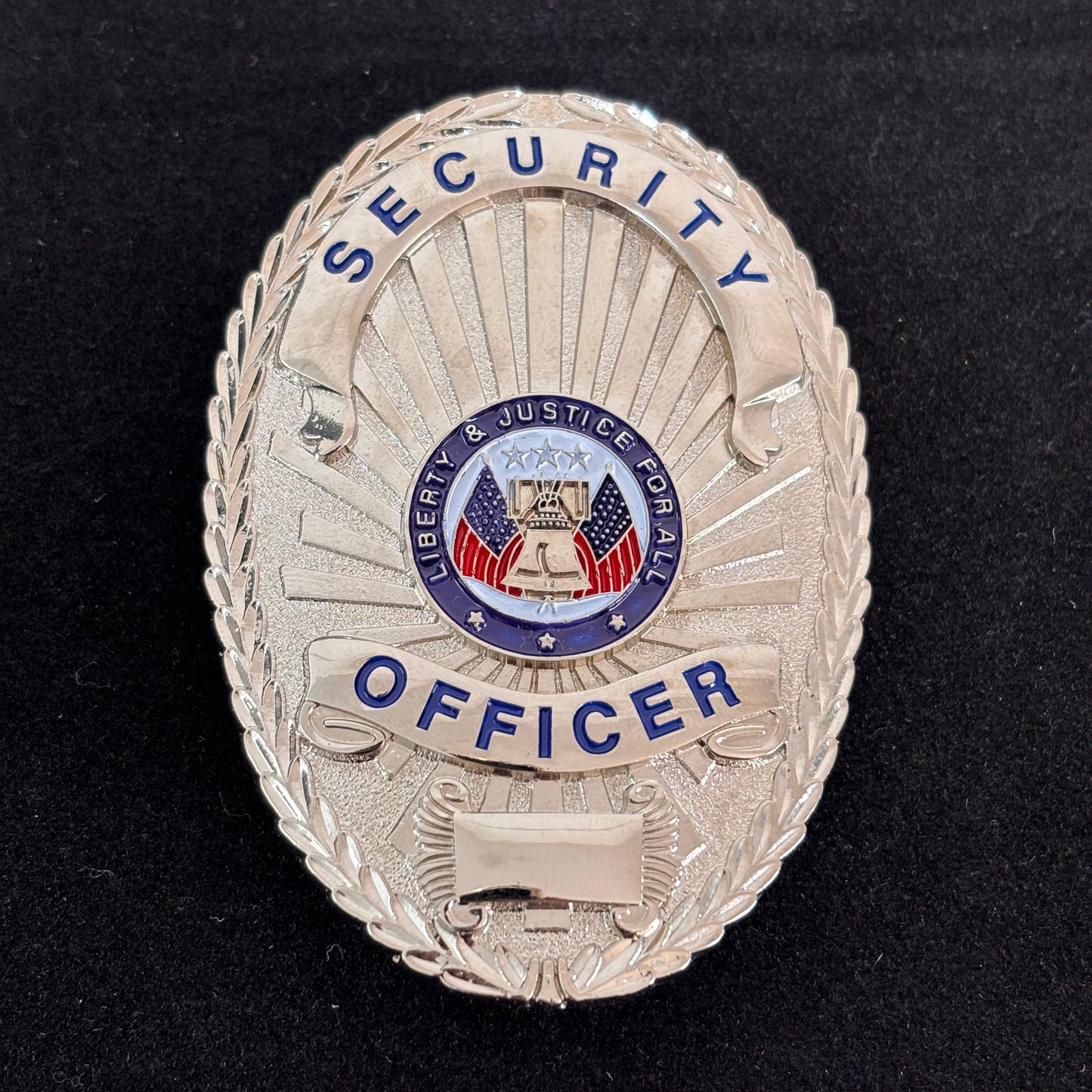 Réplique du badge d'agent de sécurité Liberty &amp; Justice For All, accessoire de film 