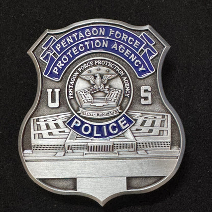 Insignia de policía de la Agencia de Protección de la Fuerza del Pentágono de EE. UU., réplica de utilería de película, personalizable