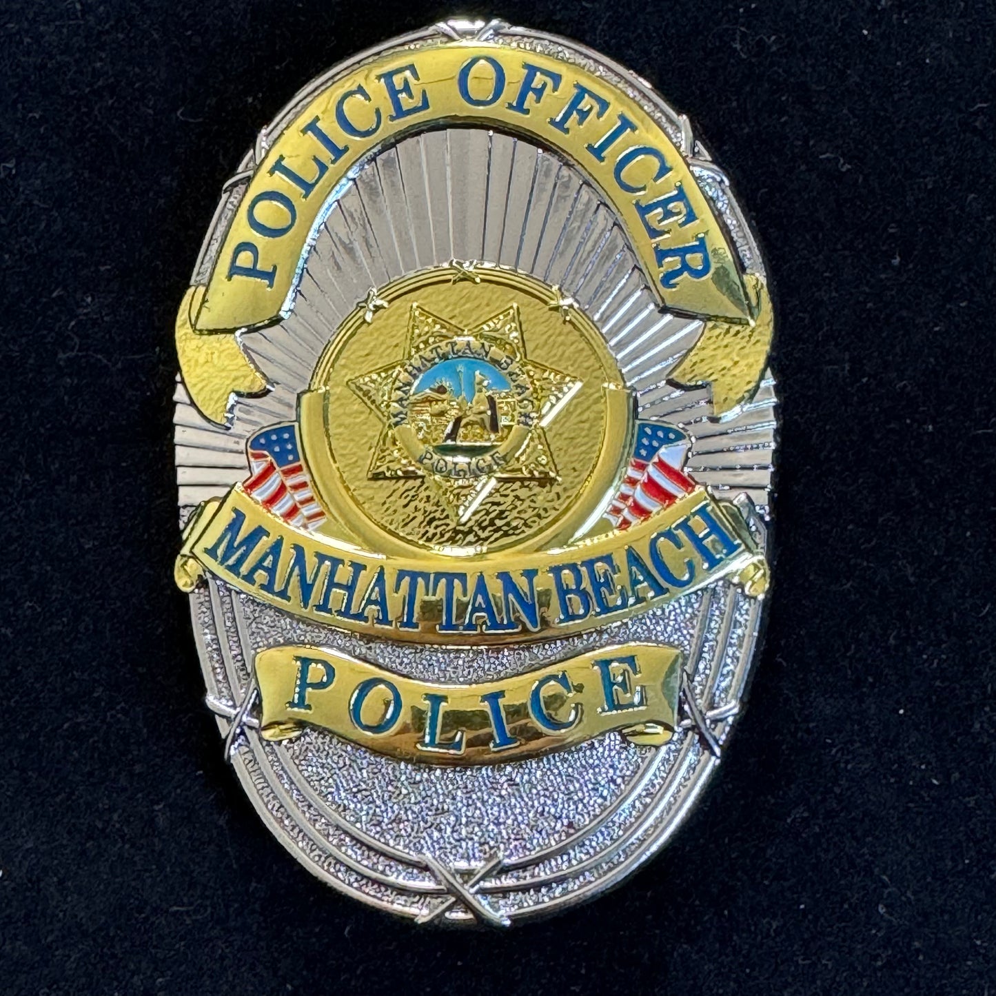 POLICE Officer Manhattan Beach Badge Movie prop badges