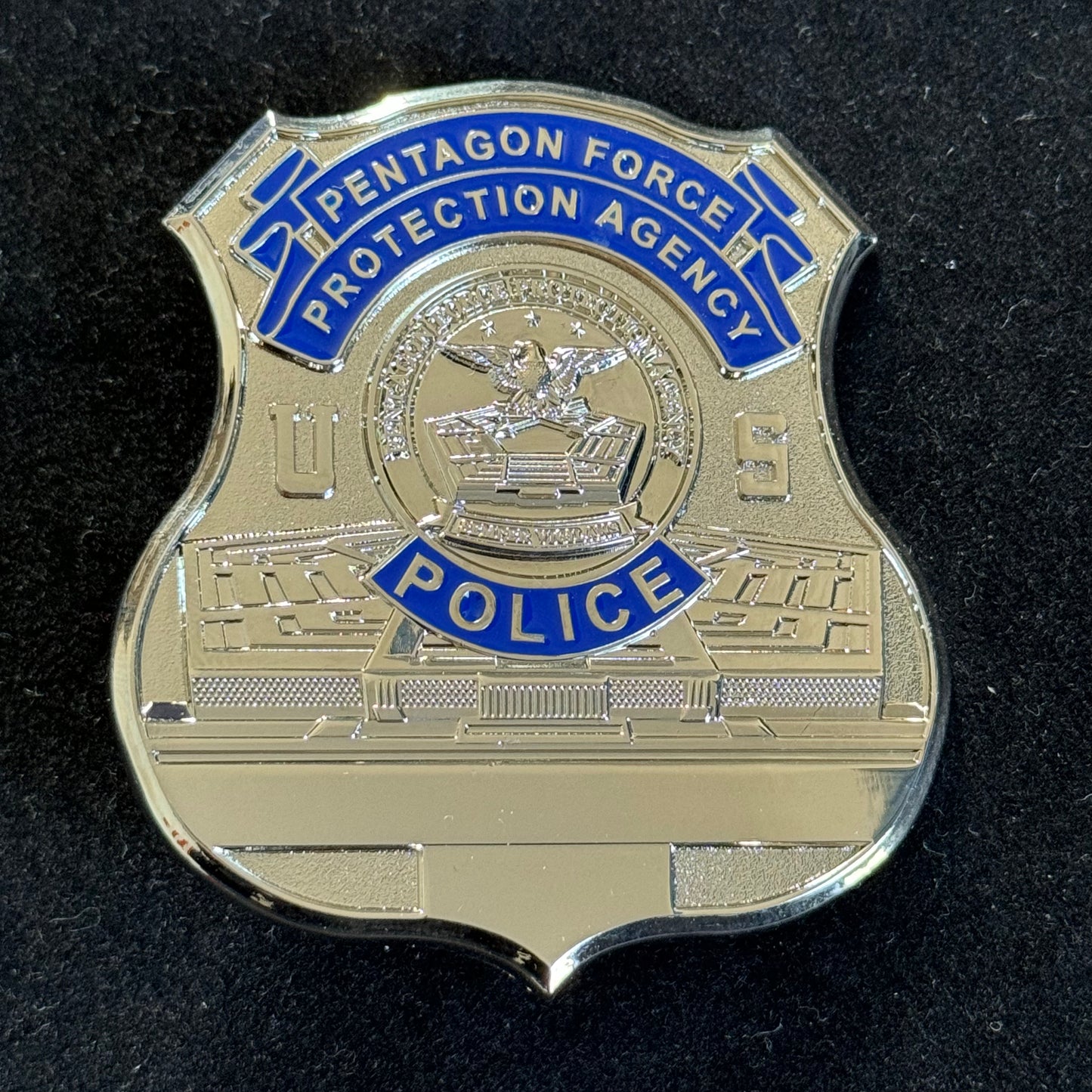 Insignia de policía de la Agencia de Protección de la Fuerza del Pentágono de EE. UU., réplica de utilería de película, personalizable