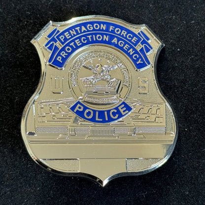 Insignia de policía de la Agencia de Protección de la Fuerza del Pentágono de EE. UU., réplica de utilería de película, personalizable