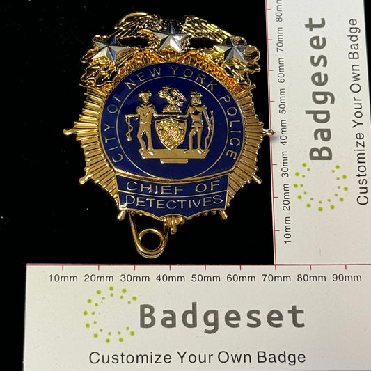 NYPD New York Police Badge Replica Movie Props 3 Star