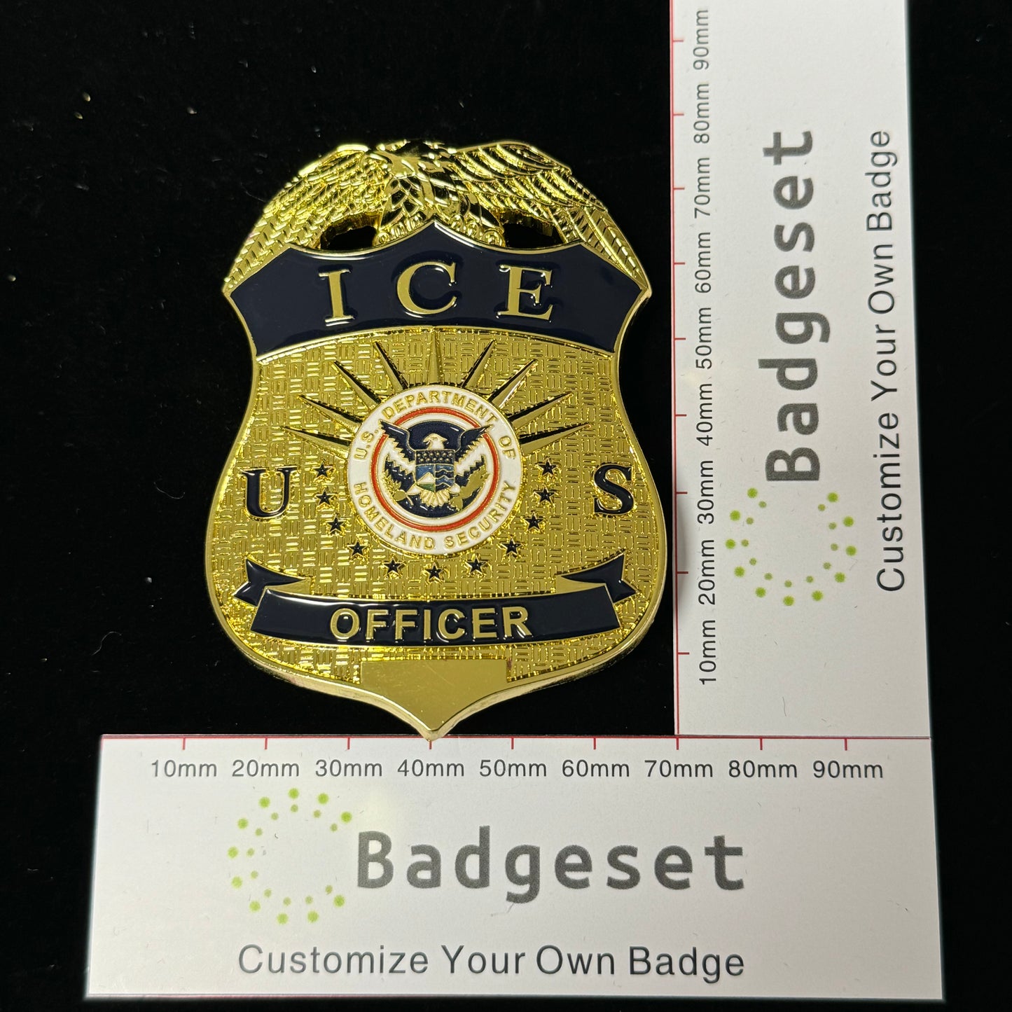 US ICE Officer Badge Replica Movie Props