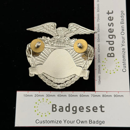 LAPD Los Angeles Police Cap Badge Hat Insignia Replica Movie Props