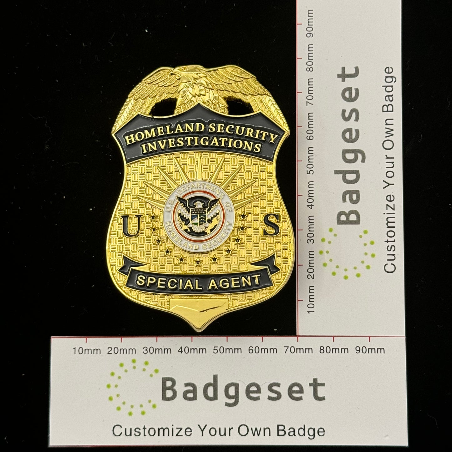 US Homeland Security Investigations Special Agent HSI Replica Movie Props Badge