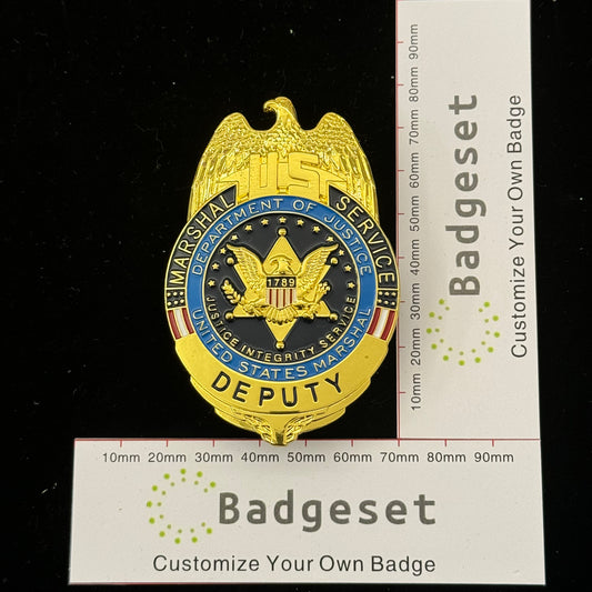 US Marshal Service Deputy USMS Badge Replica Movie Props