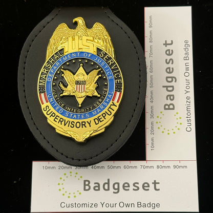 US Marshal Service Supervisory Deputy USMS Badge Replica Movie Props
