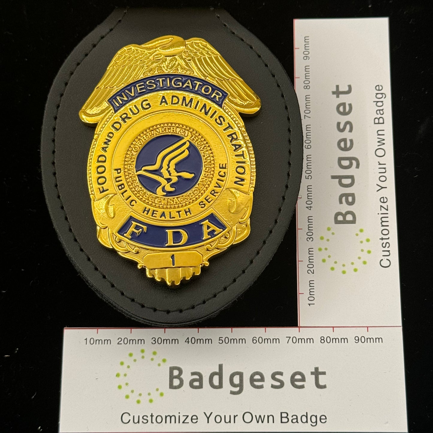 US Investigator FDA Badge Replica Movie Props #1