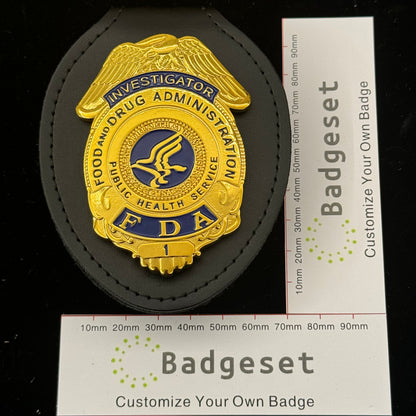 US Investigator FDA Badge Replica Movie Props #1