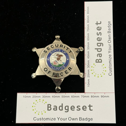 State of Lllinois Security Officer BADGE Replica Movie Props