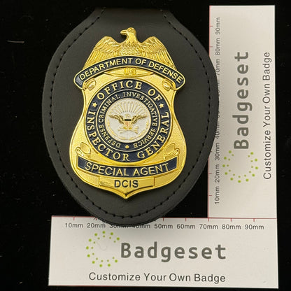 Special Agent Defense Criminal Investigation Service DCIS Badge Replica Movie Props