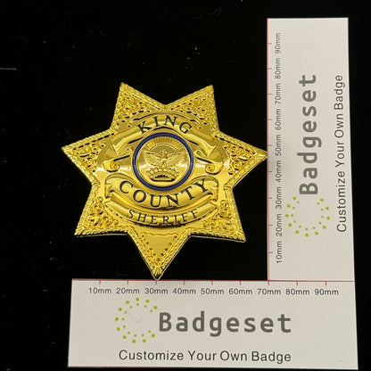 King County Sheriff Badge Replica Replica Movie Props