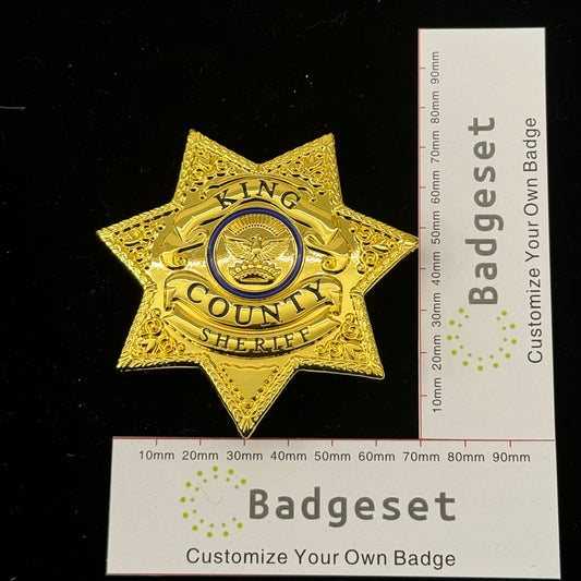 King County Sheriff Badge Replica Replica Movie Props