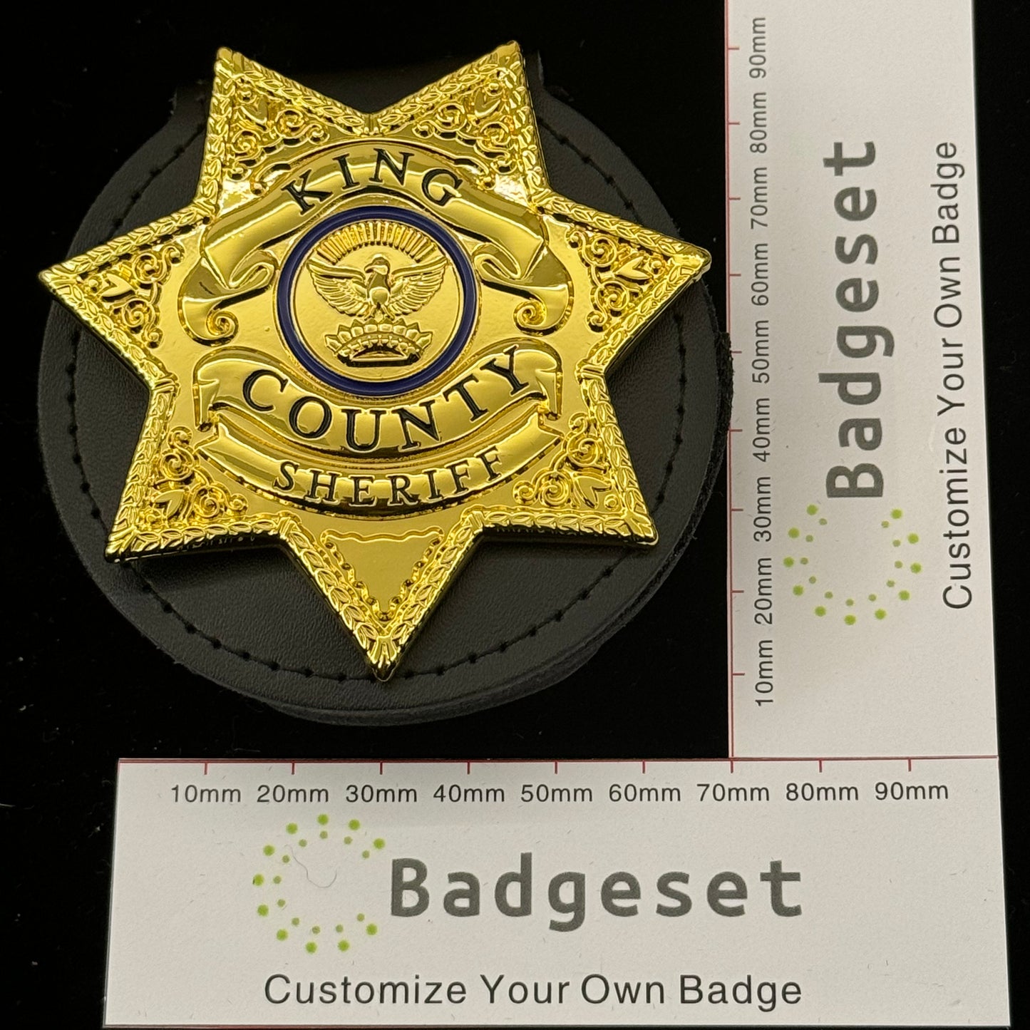King County Sheriff Badge Replica Replica Movie Props – Badgesets