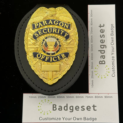 US White House Paragon Security Officer Badge Replica Movie Props Customizable number