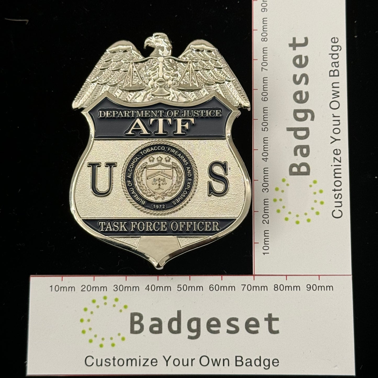 US ATF TFO Task Force Officer Badge Replica: High-Quality Movie Prop