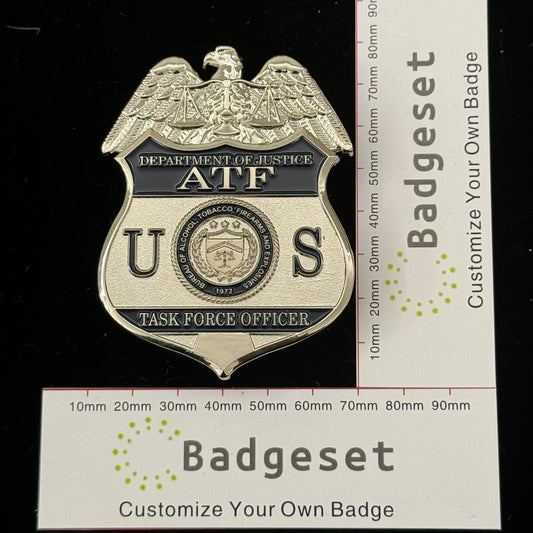 US ATF TFO Task Force Officer Badge Replica: High-Quality Movie Prop