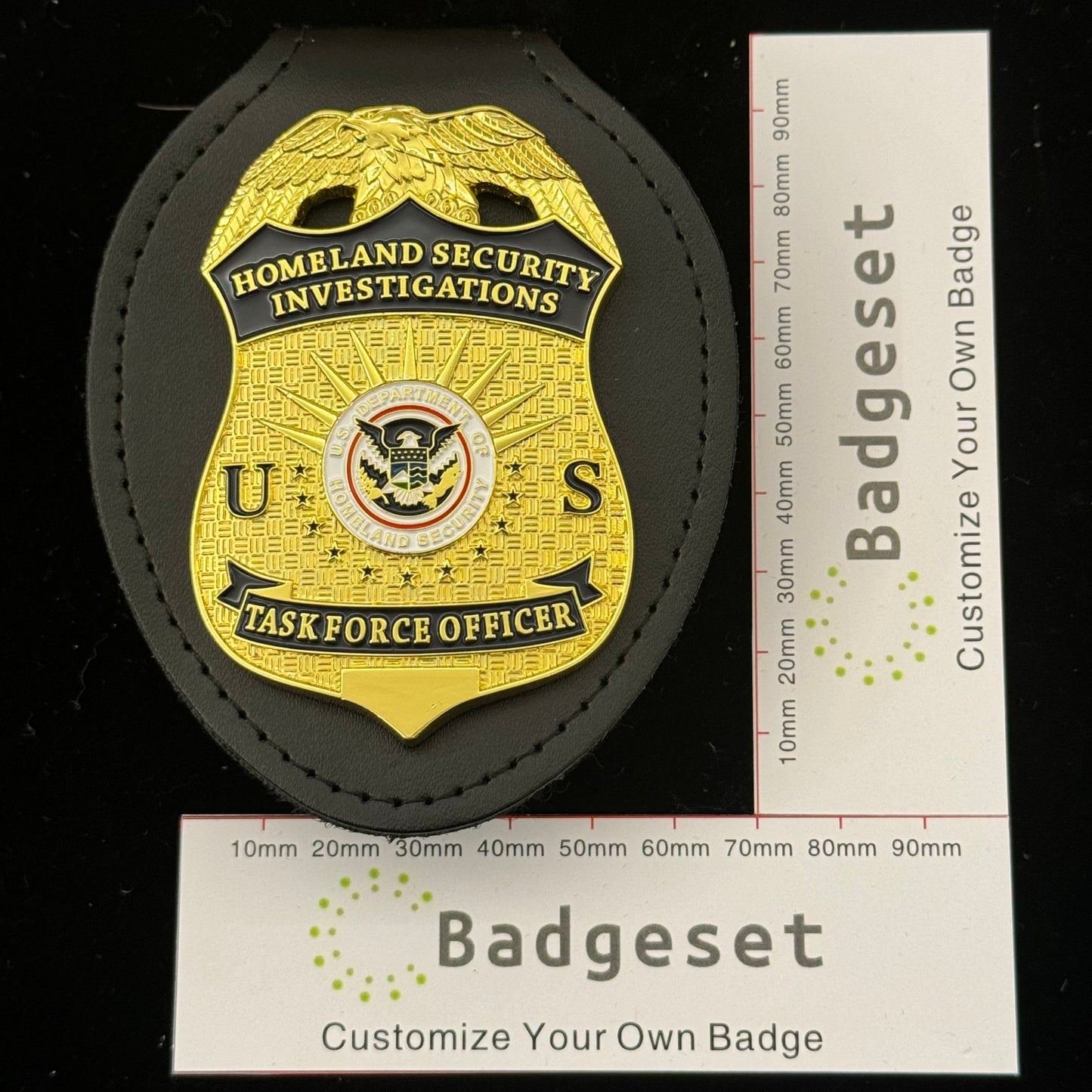US HSI TFO Task Force Officer Badge Homeland Security Investigations Replica Movie Props