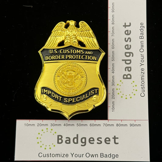 US Import Specialist Badge CBP Replica Movie Props