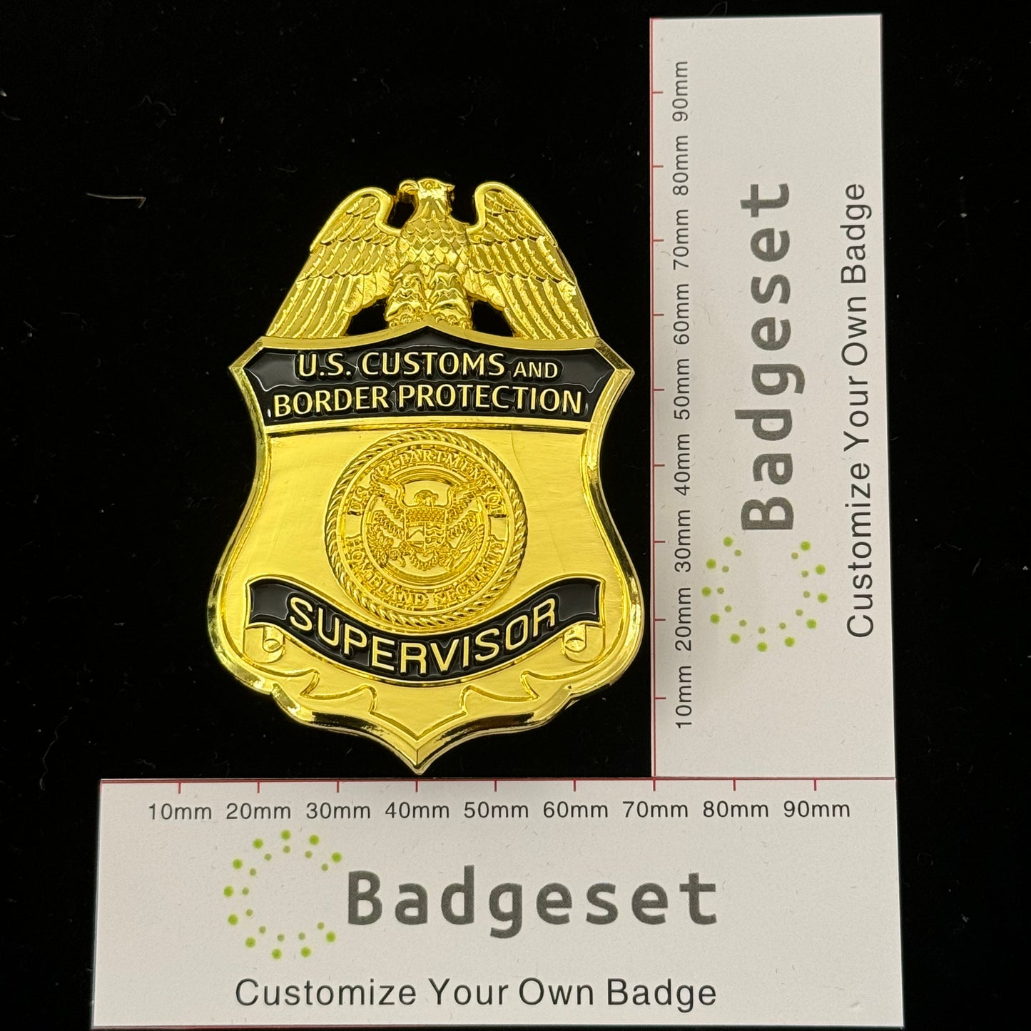 US CBP Supervisor Badge Replica Movie Props