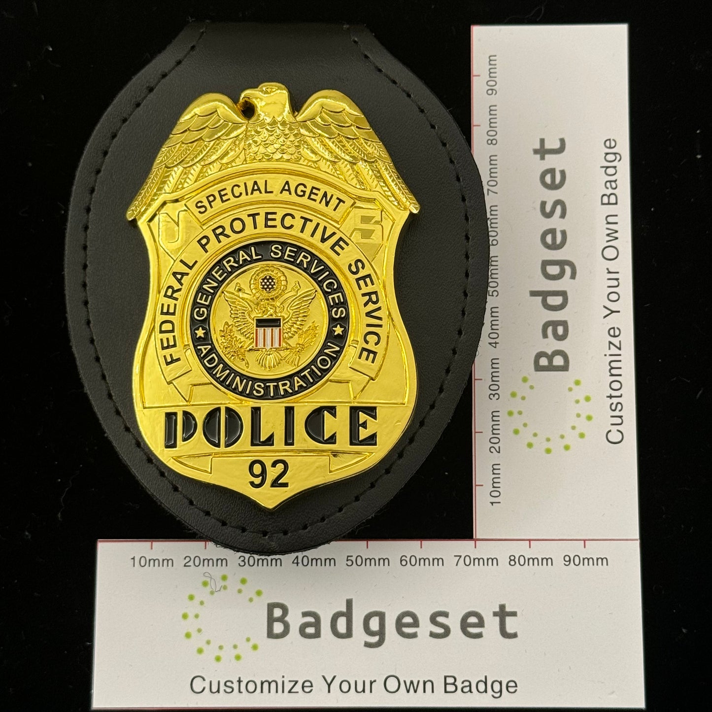 Special Agent Federal Protective Service Police BADGE Replica Movie Props With 92