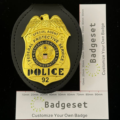 Special Agent Federal Protective Service Police BADGE Replica Movie Props With 92