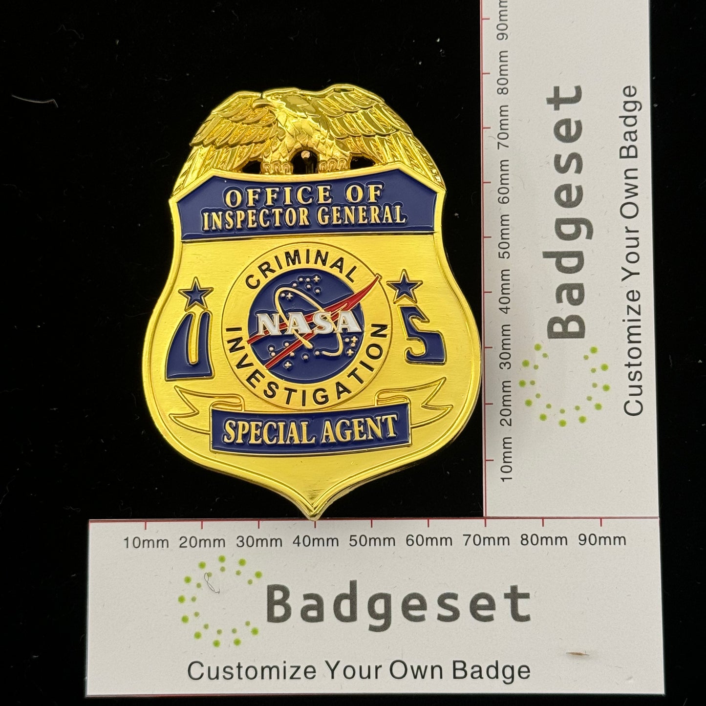 NASA Criminal Investigation Office Of Inspector General Special Agent Badge Replica Movie Props