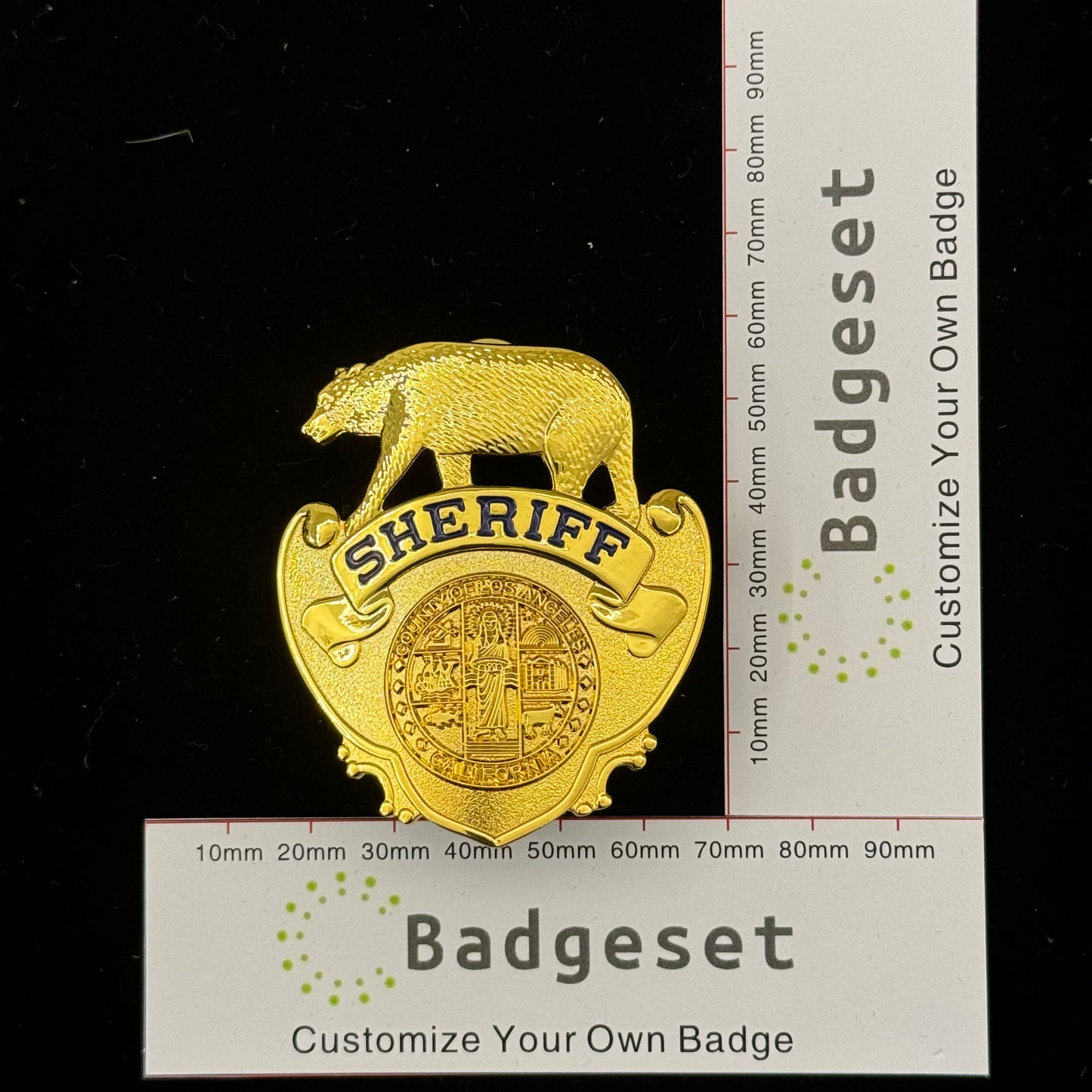 LADP Los Angeles County Sheriff Badge Replica Movie Props