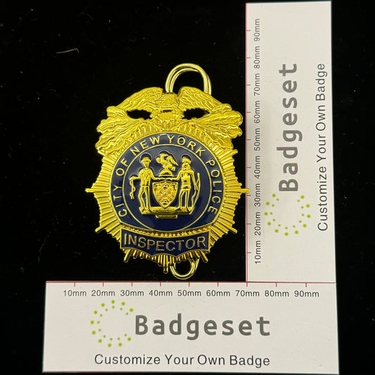NYPD New York Police Inspector Badge Replica Cosplay Movie Props