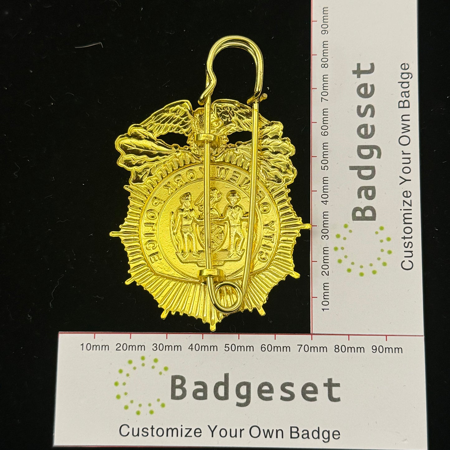 NYPD New York Police Inspector Badge Replica Cosplay Movie Props