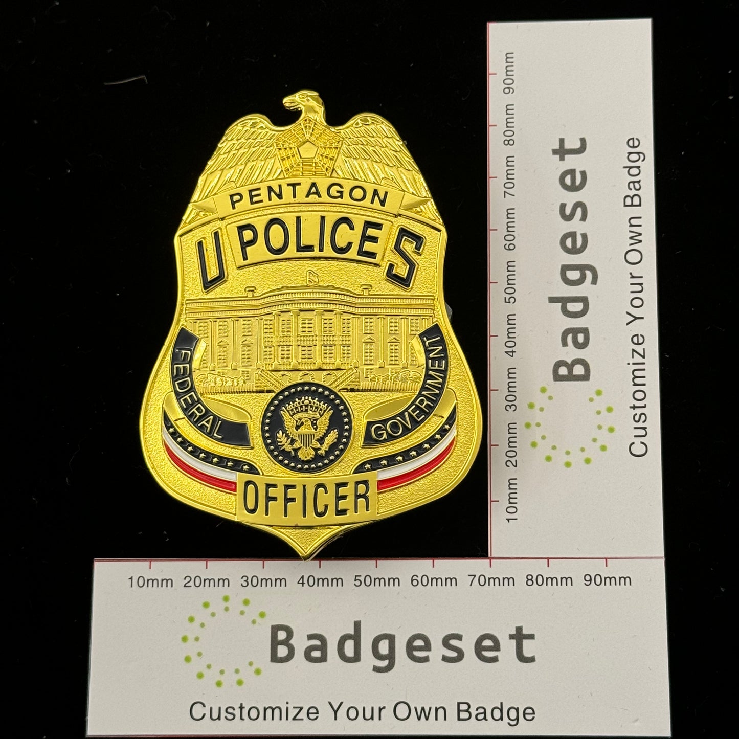 US Pentagon Police Officer Badge Replica Movie Props