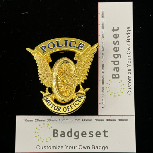 POLICE MOTOR OFFICER Badge Movie Props