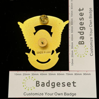 POLICE MOTOR OFFICER Badge Movie Props